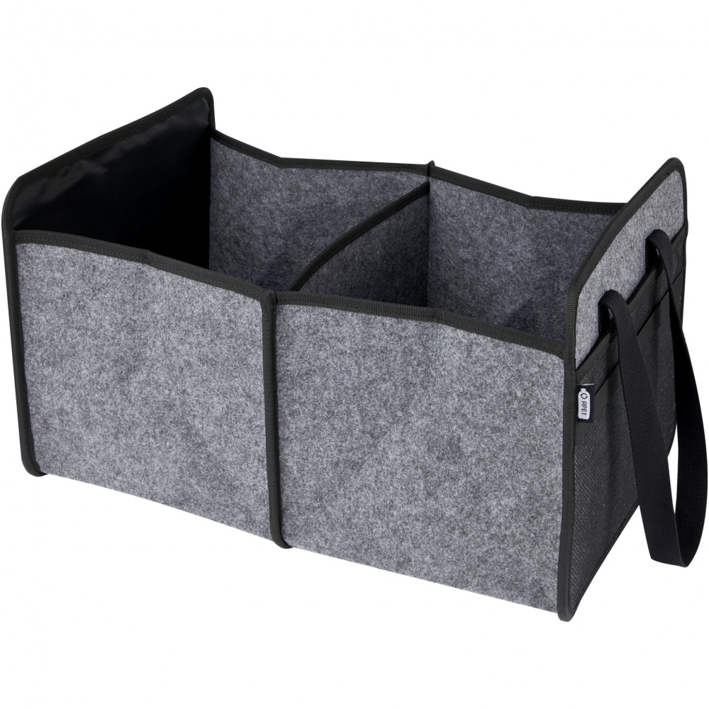Logo trade business gifts image of: Felta GRS recycled felt foldable car organiser