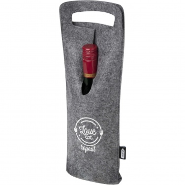 Logotrade promotional item picture of: Felta 75 cl GRS recycled felt wine bag