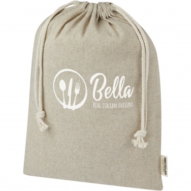 Logotrade promotional item image of: Pheebs 150 g/m² GRS recycled cotton gift bag large 4L