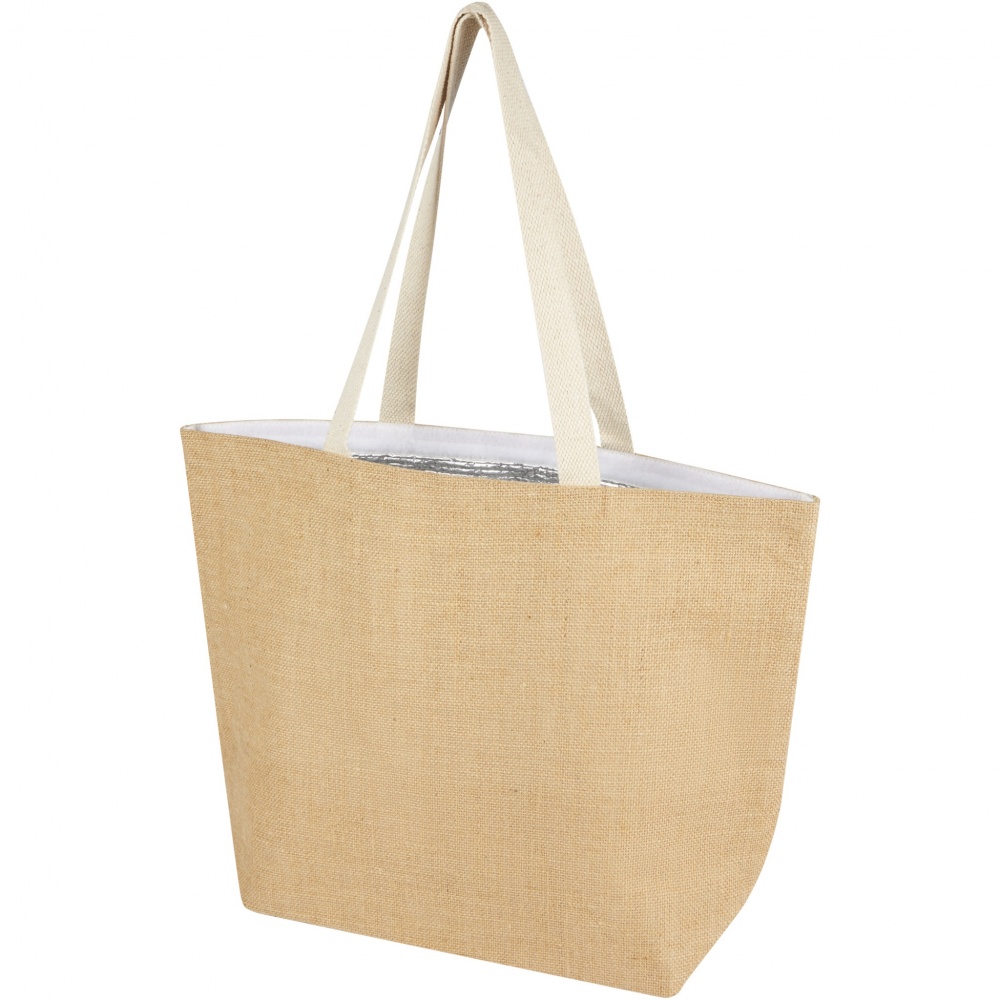 Logotrade promotional item image of: Juta 300 g/m² jute cooler tote bag 12L