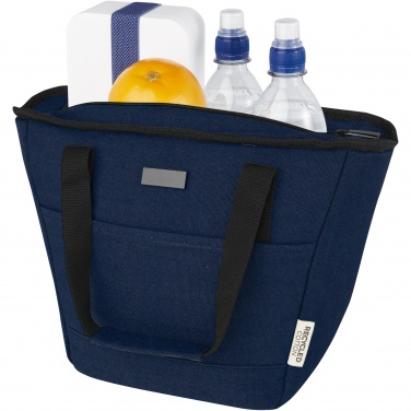 Logo trade promotional merchandise photo of: Joey 9-can GRS recycled canvas lunch cooler bag 6L