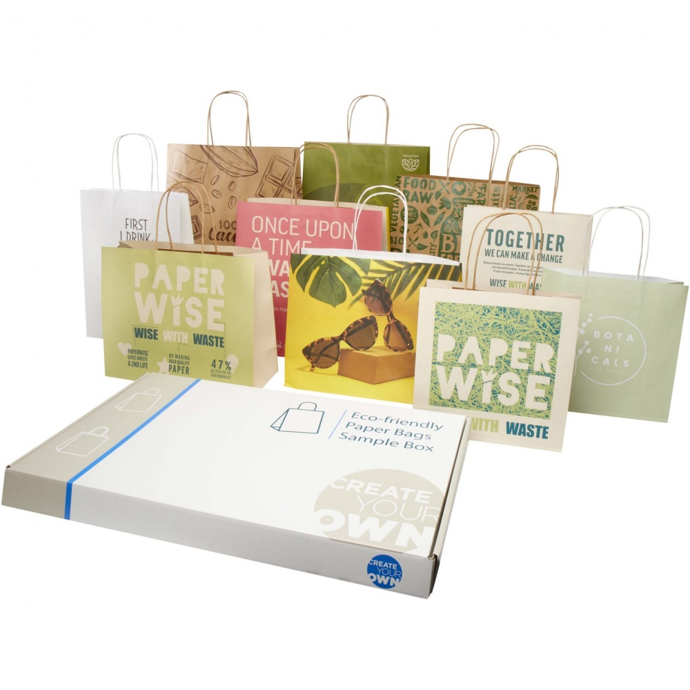 Logotrade business gift image of: Agricultural waste and kraft paper bags sample box