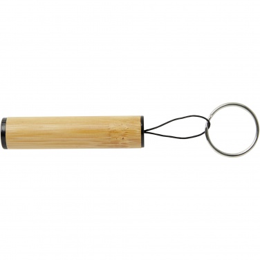Logo trade promotional items image of: Cane bamboo key ring with light