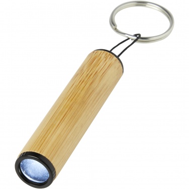 Logotrade advertising products photo of: Cane bamboo key ring with light