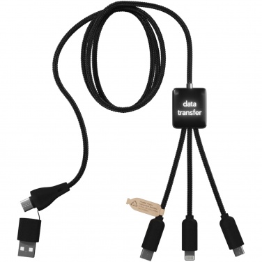 Logotrade promotional giveaways photo of: SCX.design C45 5-in-1 rPET charging cable with data transfer
