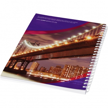 Logotrade advertising products photo of: Desk-Mate® A5 spiral notebook with printed back cover