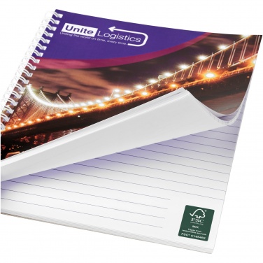 Logotrade promotional merchandise image of: Desk-Mate® A5 spiral notebook with printed back cover