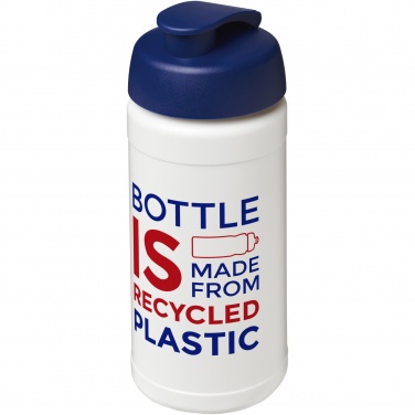 Logo trade promotional merchandise photo of: Baseline 500 ml recycled sport bottle with flip lid