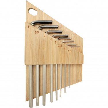 Logotrade promotional product picture of: Allen bamboo hex key tool set