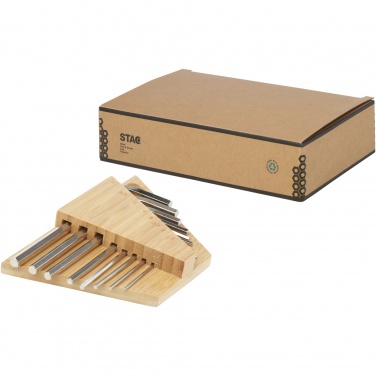 Logotrade promotional gift picture of: Allen bamboo hex key tool set