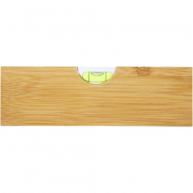 Logo trade promotional merchandise picture of: Flush bamboo spirit level with bottle opener