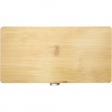 Logo trade business gifts image of: Rivet 19-piece bamboo/recycled plastic tool set