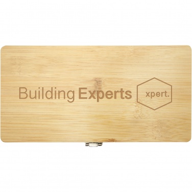 Logo trade corporate gifts picture of: Rivet 19-piece bamboo/recycled plastic tool set