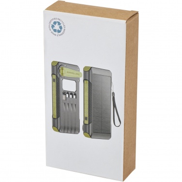 Logotrade business gift image of: Soldy 10.000 mAh RCS recycled plastic solar dynamo power bank 