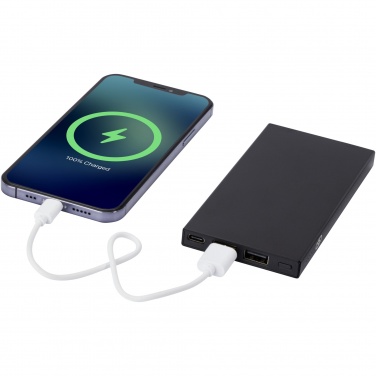 Logo trade promotional products image of: Connect 5000 mAh recycled aluminium power bank