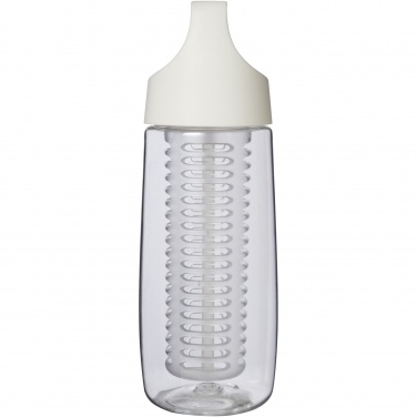 Logotrade promotional merchandise photo of: HydroFruit 700 ml recycled plastic sport bottle with flip lid and infuser