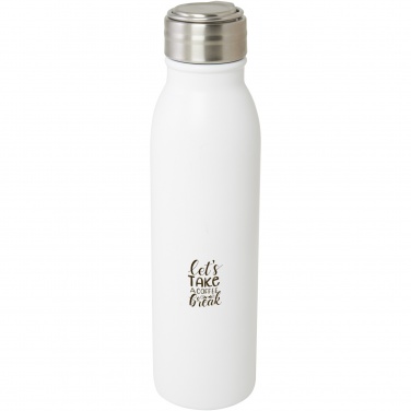 Logo trade advertising products picture of: Harper 700 ml RCS certified stainless steel water bottle with metal loop