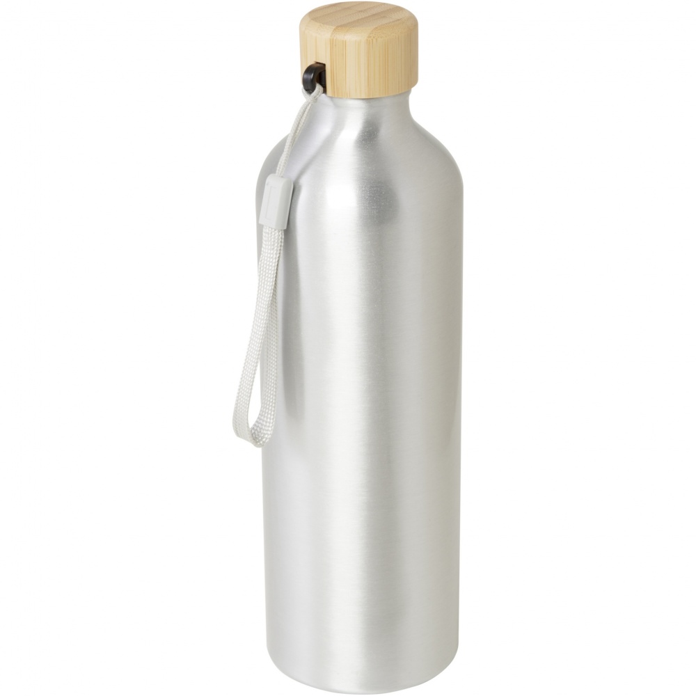 Logo trade promotional item photo of: Malpeza 770 ml RCS certified recycled aluminium water bottle