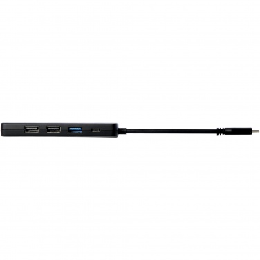 Logo trade promotional items image of: Loop RCS recycled plastic multimedia adapter USB 2.0-3.0 with HDMI port