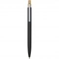 Nooshin recycled aluminium ballpoint pen  (blue ink), Solid black