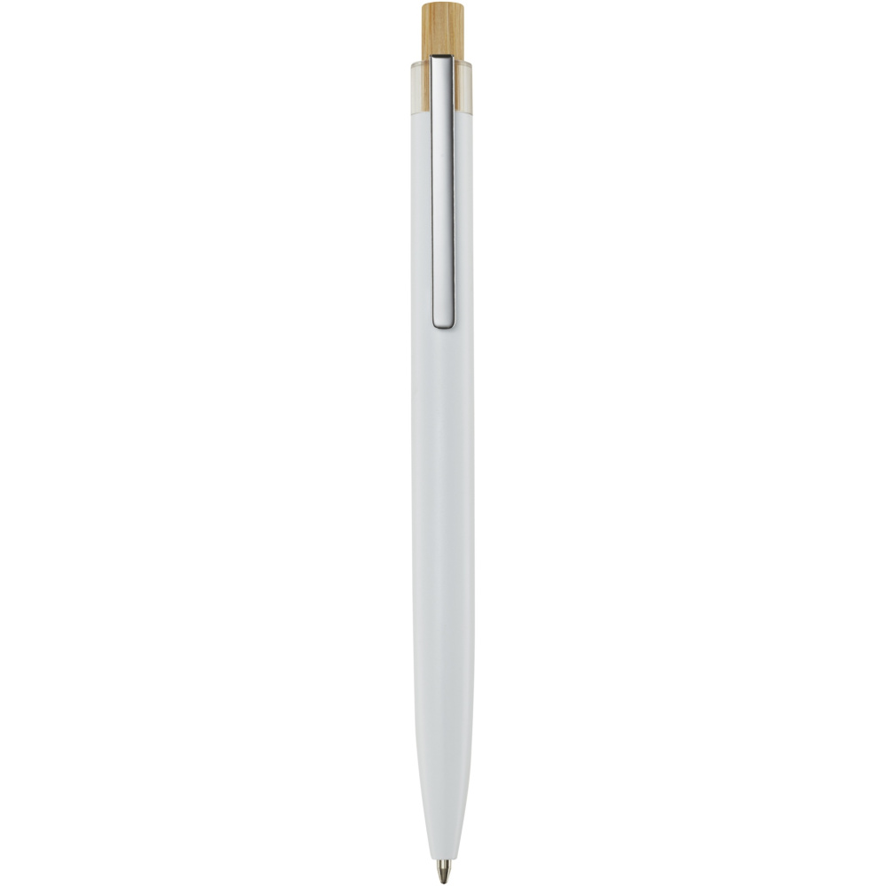 Logotrade promotional item image of: Nooshin recycled aluminium ballpoint pen (black ink)