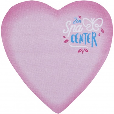 Logotrade business gift image of: Sticky-Mate® heart-shaped recycled sticky notes