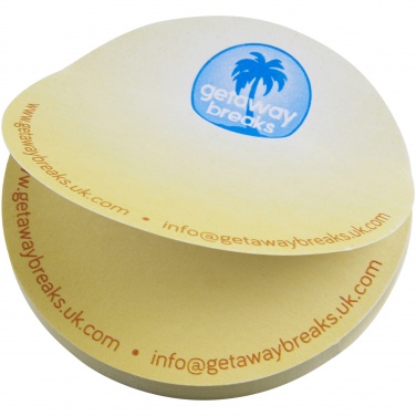 Logotrade promotional item image of: Sticky-Mate® circle-shaped recycled sticky notes