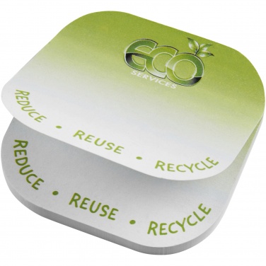 Logotrade promotional product image of: Sticky-Mate® square-shaped recycled sticky notes with rounded corners