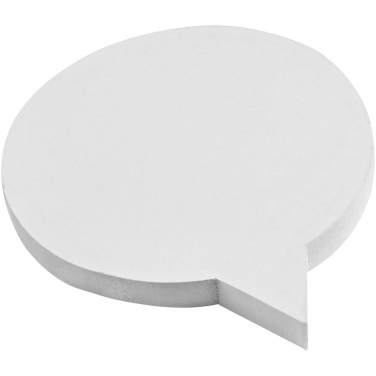Logo trade promotional gifts image of: Sticky-Mate® speech bubble-shaped recycled sticky notes