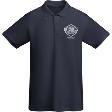 Logo trade promotional giveaways image of: Prince short sleeve men's polo