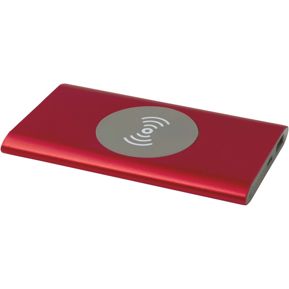 Logotrade promotional merchandise picture of: Juice 4000 mAh Type-C recycled aluminium wireless power bank 