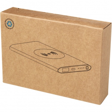 Logotrade promotional product image of: Juice 4000 mAh Type-C recycled aluminium wireless power bank 