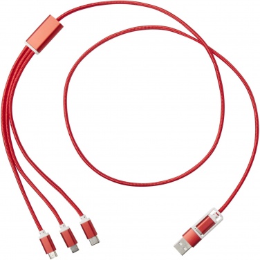 Logotrade promotional merchandise picture of: Versatile 5-1 recycled aluminium charging cable