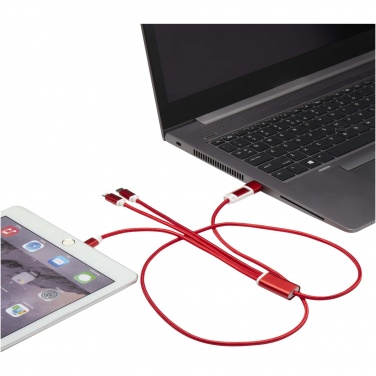Logotrade promotional item picture of: Versatile 5-1 recycled aluminium charging cable