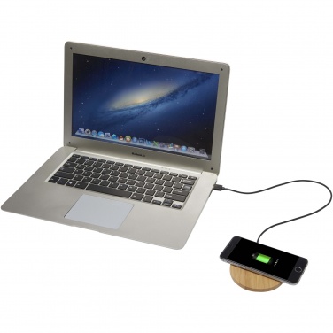 Logotrade corporate gift picture of: Essence 15W bamboo wireless charging pad