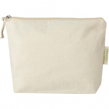 Logo trade promotional gifts image of: Orissa 180 g/m² organic toiletry bag 1L