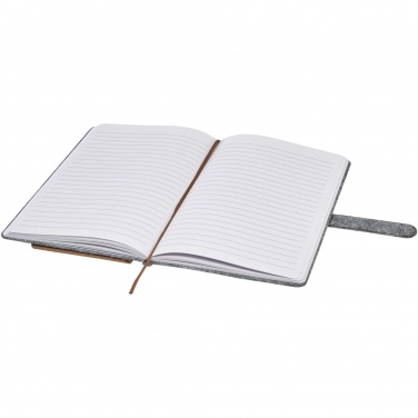 Logotrade promotional items photo of: Viviana A5 recycled felt and cork notebook