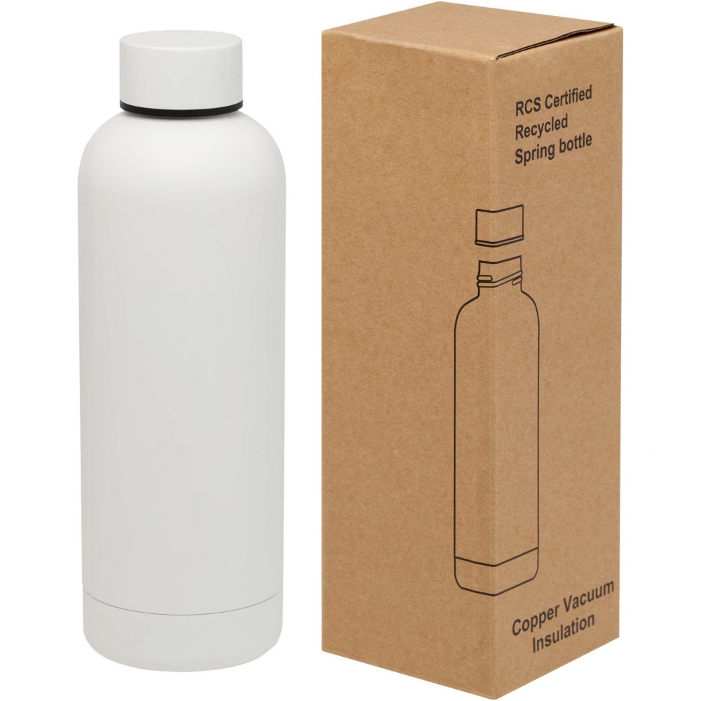 Logotrade promotional merchandise image of: Spring 500 ml RCS certified recycled stainless steel copper vacuum insulated bottle