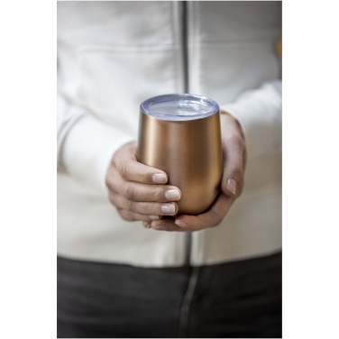 Logo trade promotional products image of: Corzo 350 ml RCS certified recycled stainless steel copper vacuum insulated cup