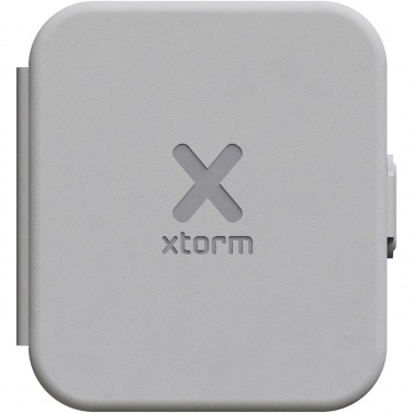 Logo trade corporate gifts image of: Xtorm XWF21 15W foldable 2-in-1 wireless travel charger