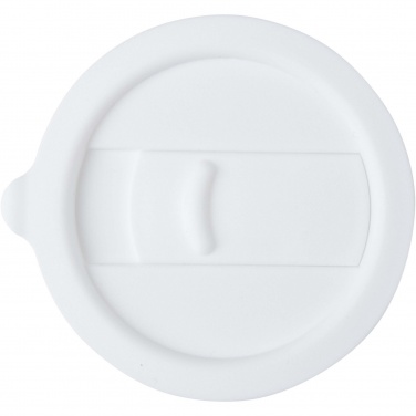 Logo trade promotional items picture of: Java 330 ml ceramic tumbler with silicone wrap and plastic lid