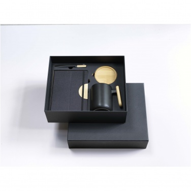 Logo trade promotional products image of: Laura A5 hard cover notebook and ballpoint pen gift set