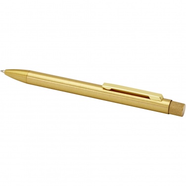 Logo trade business gifts image of: Beatriz recycled brass ballpoint pen