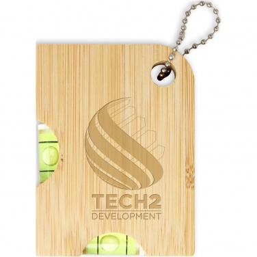 Logo trade promotional merchandise picture of: Levo bamboo bottle opener with level 