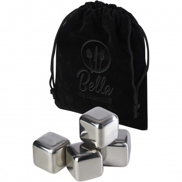 Logo trade advertising products image of: Froz stainless steel ice cubes set