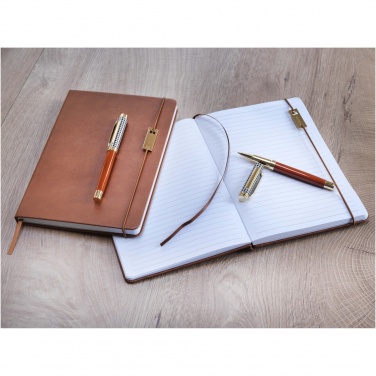 Logo trade promotional gifts image of: Legato A5 notebook and rollerball pen set 