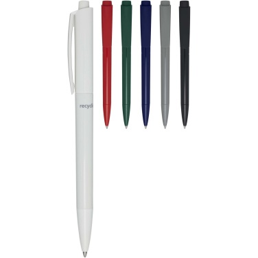 Logo trade advertising product photo of: Martha recycled plastic ballpoint pen
