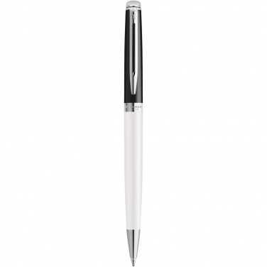 Logo trade promotional product photo of: Hemisphere colour blocking ballpoint pen with palladium trim