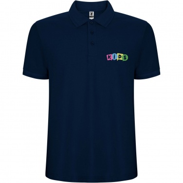 Logo trade promotional gifts image of: Pegaso Premium short sleeve kids polo