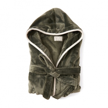 Logo trade promotional merchandise photo of: VINGA Louis luxury plush GRS RPET robe size S-M